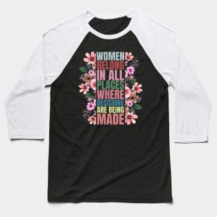 Not fragile like a flower fragile like a bomb, feminist quote, women power Baseball T-Shirt